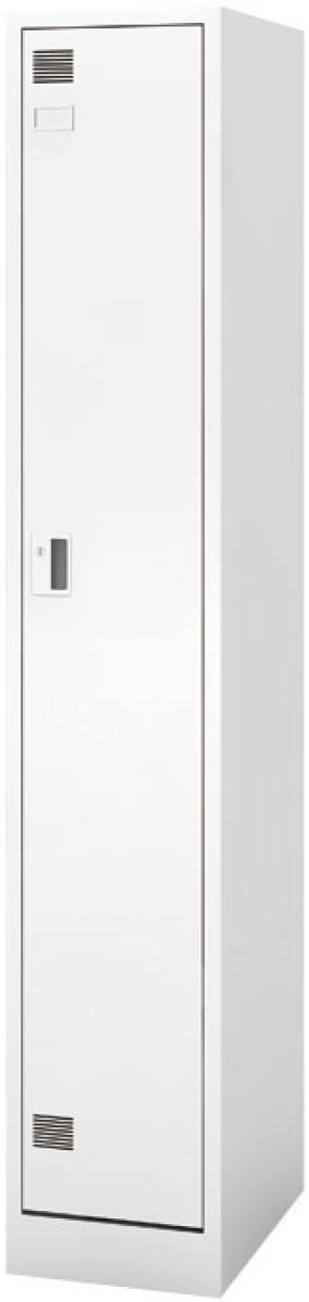 【コート類も入る！シンプルデザインの縦長ロッカー！】■ウチダ製　システムロッカーNS型　一人用（S）　シリンダー錠　■ホワイト【UWC】
                        システム
                                    新品
            