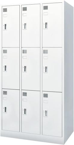 【新品】システム  ウチダ（UCHIDA) 9人用更衣ロッカー