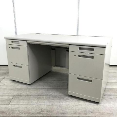 KOKUYO インダストリアル スチール デスク レトロ 両袖机 オフィス 鍵付 KOKUYO インダストリアル スチール デスク レトロ 両袖机