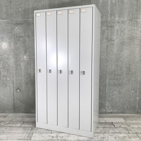 【中古】エスケーケー　スチールロッカー3人用　ロッカー　カギ付き　幅90 ロッカーの格安販売 - 中古オフィス家具ならオフィスバスターズ