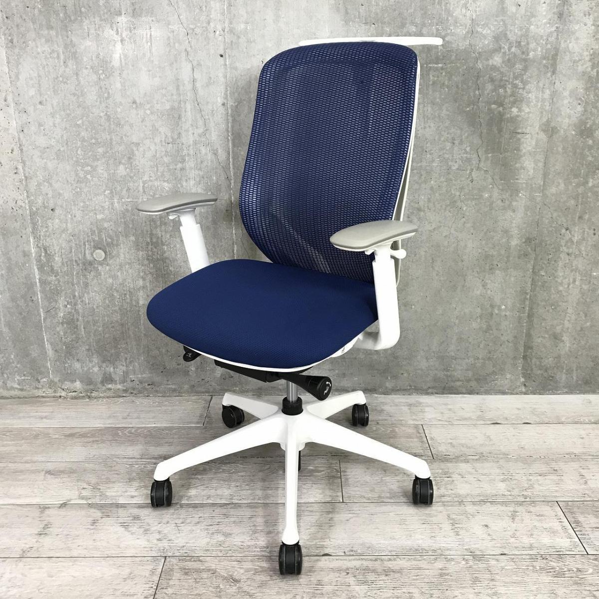 bm　オカムラ　シルフィーチェア　前傾機能　ハイバック　メッシュタイプ　中古 中古】シルフィーメッシュ オカムラ/okamura 肘付ハイバック