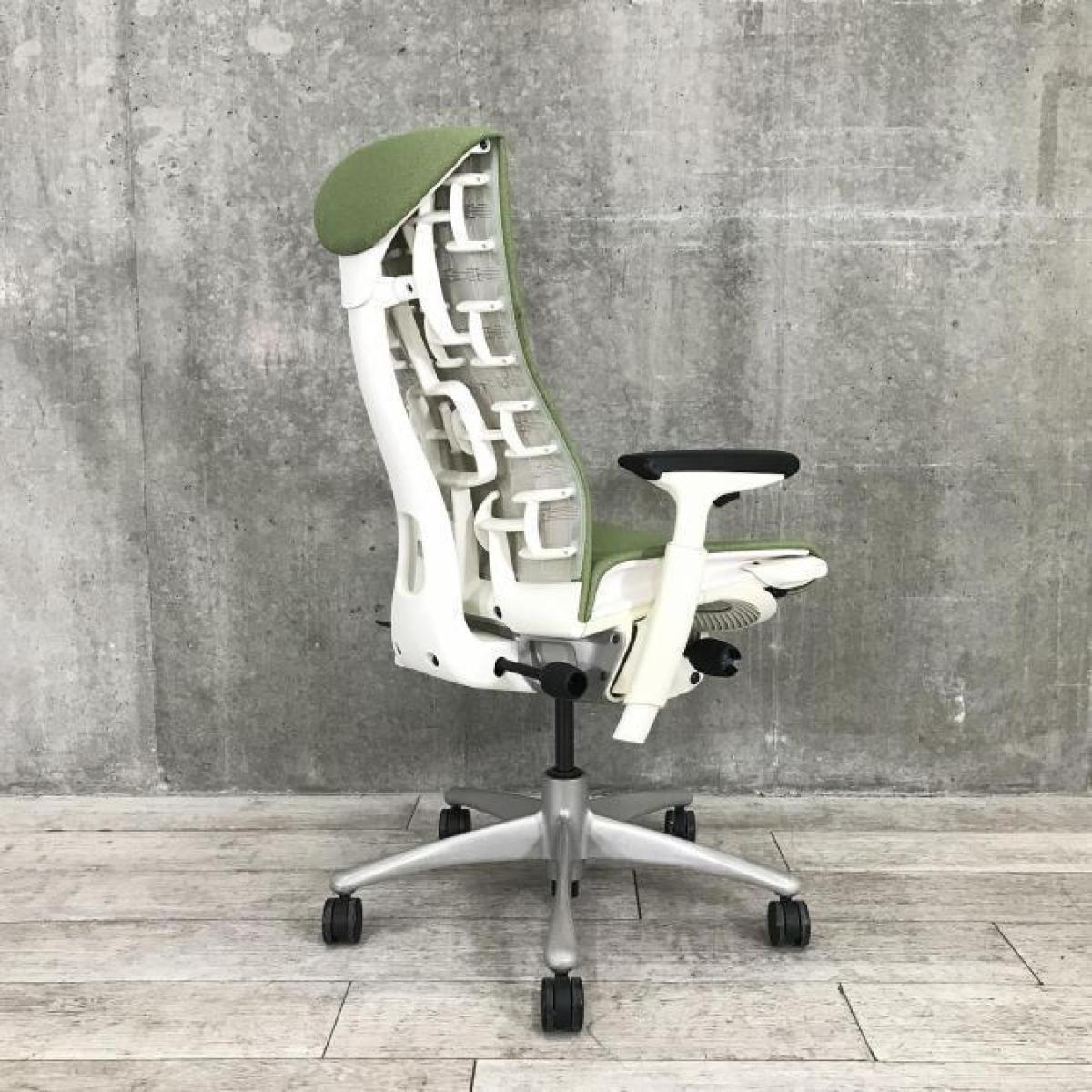 M. エンボディチェア ハーマンミラー ホワイト Embody オレンジ ハーマンミラー エンボディチェア オレンジ 中古 Herman Miller
