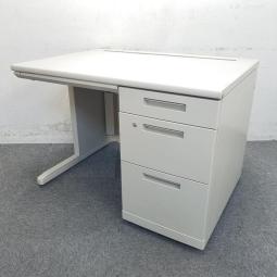 コンパクトなサイズ感の定番片袖机が入荷！スタンダードなデザインで使いやすくおすすめ！横幅1000㎜奥行700㎜
■KOKUYO/新MX（MX＋）/ニューグレー/片袖デスク/シリンダー錠　※右側引き出しBSシリーズ混在