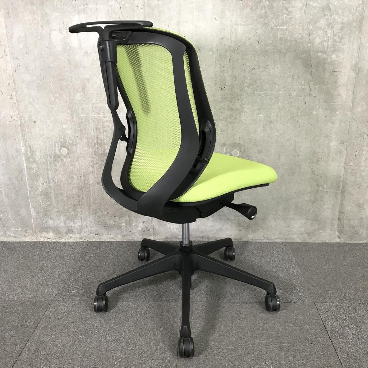 av　オカムラ　シルフィーチェア　ローバック　固定肘　前傾機能　メッシュ　中古品 中古】オカムラ シルフィー ローバック 固定肘 バックカーブ