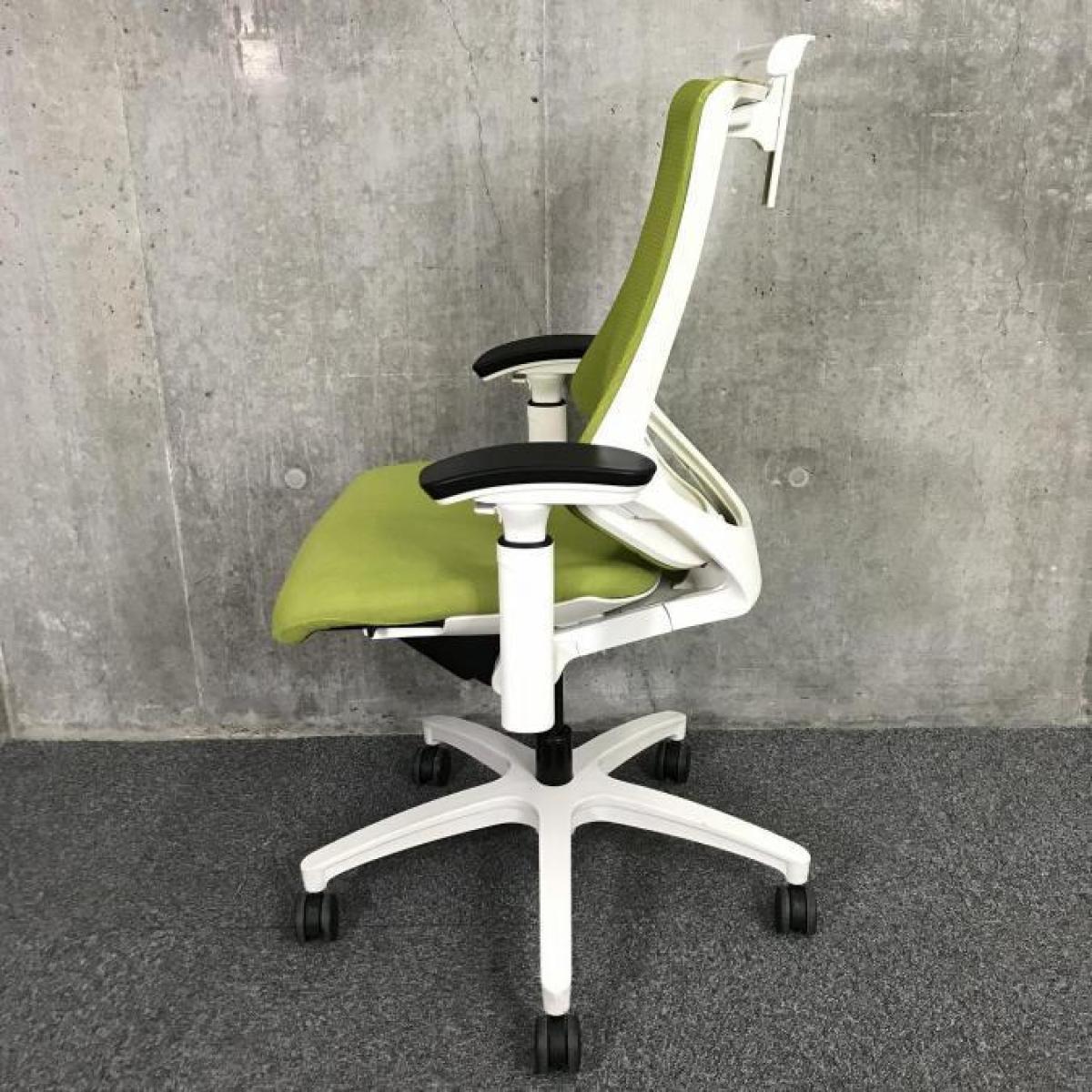 中古】エフメッシュ KG-177JBH-W9** イトーキ/ITOKI 肘付ハイバック 
