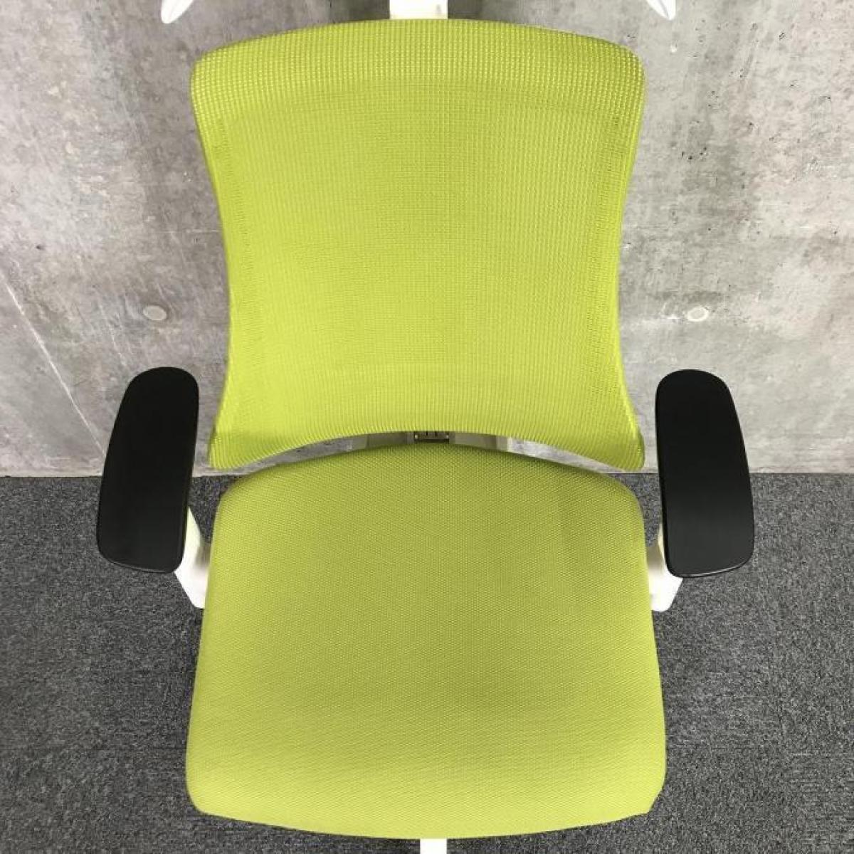 中古】エフメッシュ KG-177JBH-W9** イトーキ/ITOKI 肘付ハイバック 