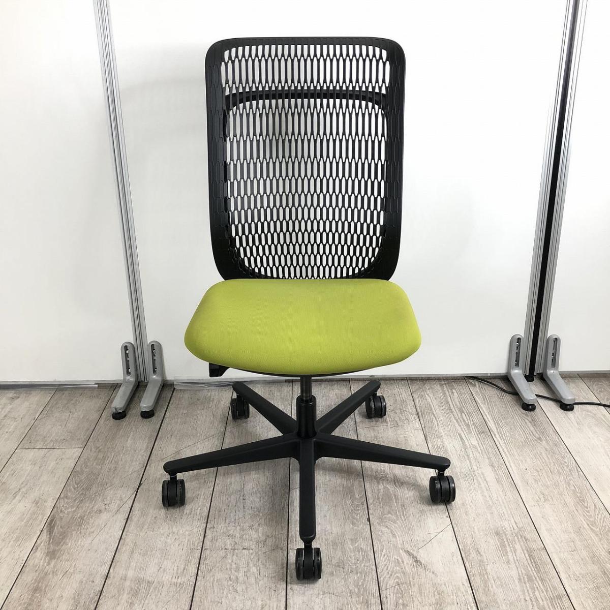 【未使用】内田洋行　ウチダ　AJチェア　ハイバック　肘なし　ブラック 中古】AJチェア ウチダ/UCHIDA 肘無ハイバックチェア 524678
