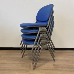 【満足度の高いセット商品！】■TORSION(トーションライン)　 スタッキングチェア4脚セット　ブルー【2506】弊社使用欄【A01018572】