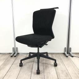 【高いデザイン性と性能！ワンランク上の座り心地を！】■ウチダ(UCHIDA)製　エルフィチェア　肘無　ハイバック　■ブラック　■ハンガー付