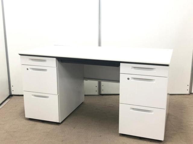 【中古】iSシリーズ SDP-ISN14SAW コクヨ（KOKUYO） 両袖机