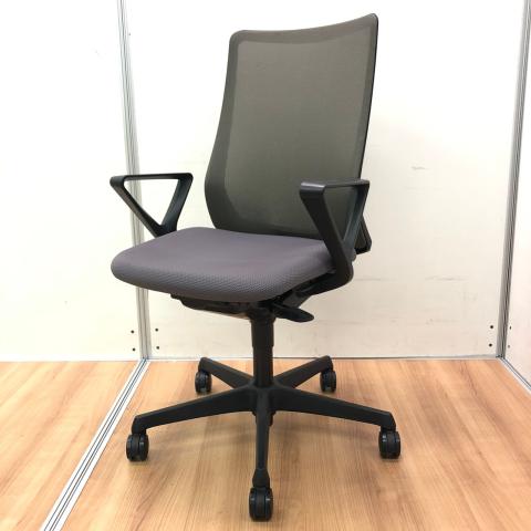 【中古 A(中古品)】Fluent(フルーエント) CB85ZR-FKA2 中古】フルーエントチェア CB85ZR-FKA2 オカムラ/okamura 肘付