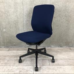 【関東倉庫在庫品】【背もたれが広く身体をしっかり支えます！】■ウチダ製　クレネ　肘無ハイバッグチェア　■ブルー【弊社使用欄：A00990427】【ECBMC】【在庫入替セール品につき限定特価！】