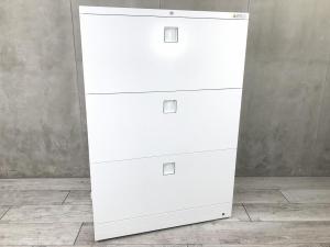 【幅800㎜】【オフィスの必需品！大容量の三段キャビネット】■オカムラ（okamura）製　レクトライン（Rectline）シリーズ　3段ラテラル　■天板無し　■ホワイト【弊社使用欄：A01017328】