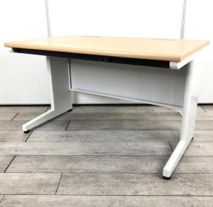 【在庫入替セール品！】定番/オススメ/人気　 イトーキ(ITOKI)　CZシリーズ　平デスク　引き出し付き　W1200mm　■天板：ナチュラル/ 脚：ホワイト　■引出し付　■配線口付
