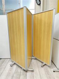 【折りたたみ可能！フレキシブルに使えます！】■3連ローパーテーションW2700mm(900+900+900)×H1800mm　三つ折りパネル　3連衝立パーティション　折り畳み式間仕切り
　3連パーティション