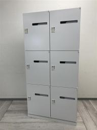 ■ウチダ（UCHIDA）　6人用パーソナルロッカー　モバイルロッカー　投函口付　■ダイヤル錠　■ホワイト　6人用ロッカー
〈岐阜・愛知・三重・静岡・福井〉