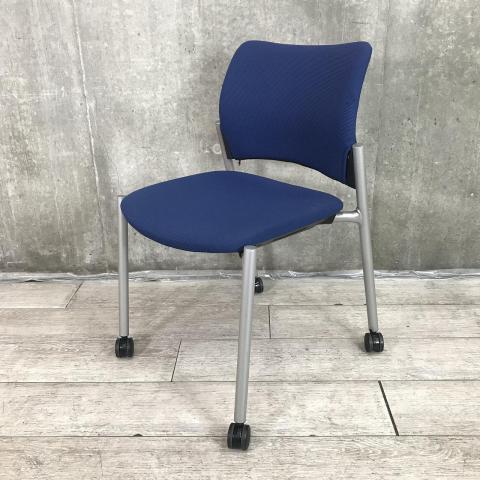 【新品】イス　チェア　布生地　オカムラ 8147シリーズ肘無しカンチ脚 オレンジ オカムラ（okamura） 8147シリーズ(8147 Chair seires) 一覧