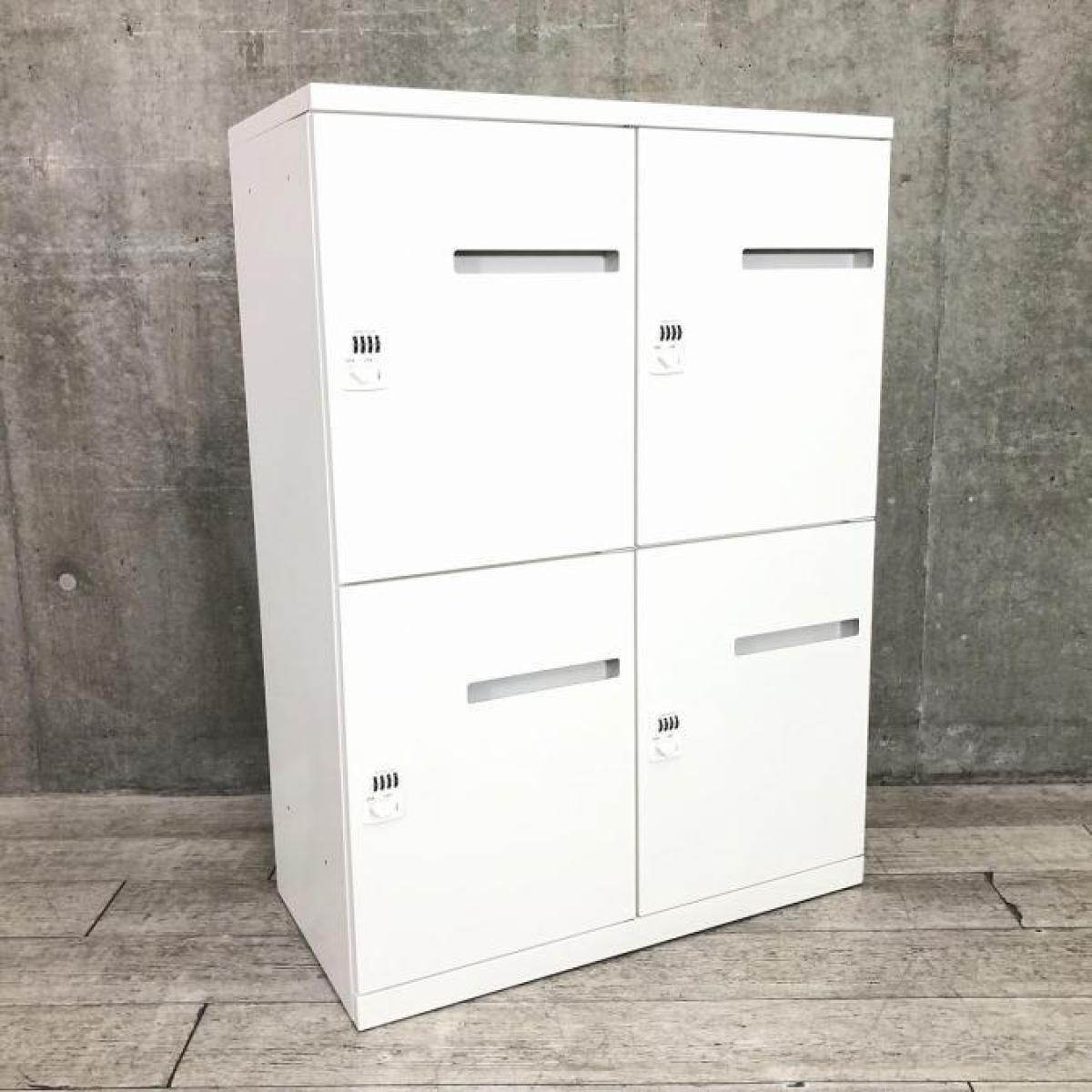 中古】レクトラインロッカー オカムラ/okamura 4人用パーソナル