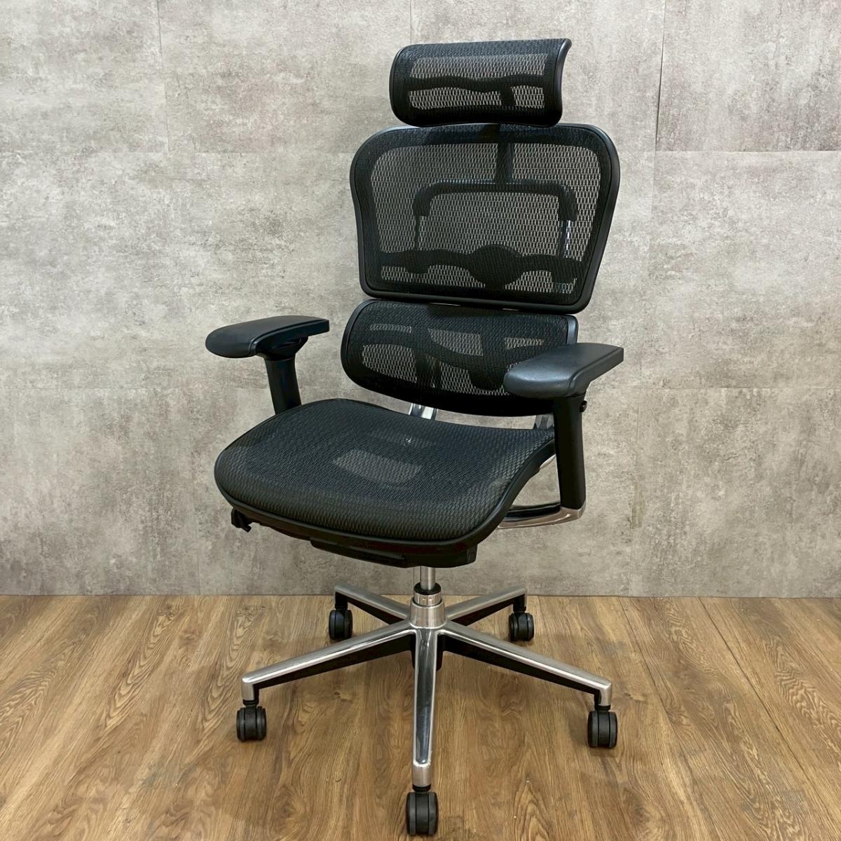 上品なブランド 中古】ベーシック Ergohuman/エルゴヒューマン 肘付ハイバック デスクチェア