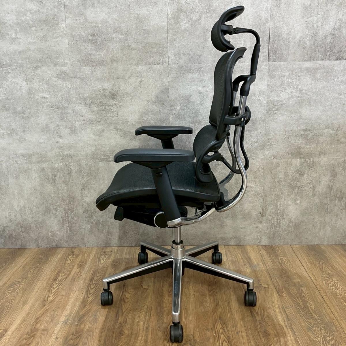 【名入れ無料】 中古】ベーシック Ergohuman/エルゴヒューマン 肘付ハイバック デスクチェア