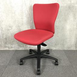 【在庫入替セール品】【人間工学に基づいた快適シーティング！ワーキングチェアの定番モデル！】■オカムラ製（okamura）製　カロッツァ（Carrozza）チェア　肘無し　ローバック　■レッド 【弊社使用欄：A01001301】