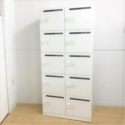 10人用メールロッカー　コクヨ　iNON（イノン）ダイヤル錠　ホワイト　※非常解錠キーは別途　庫内仕切りBタイプ