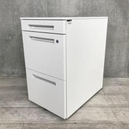 【関西倉庫在庫】イトーキ製　CZR 　フリアド用3段ワゴン　ホワイト　シリンダー鍵　※H680　【弊社使用欄：A01021063】