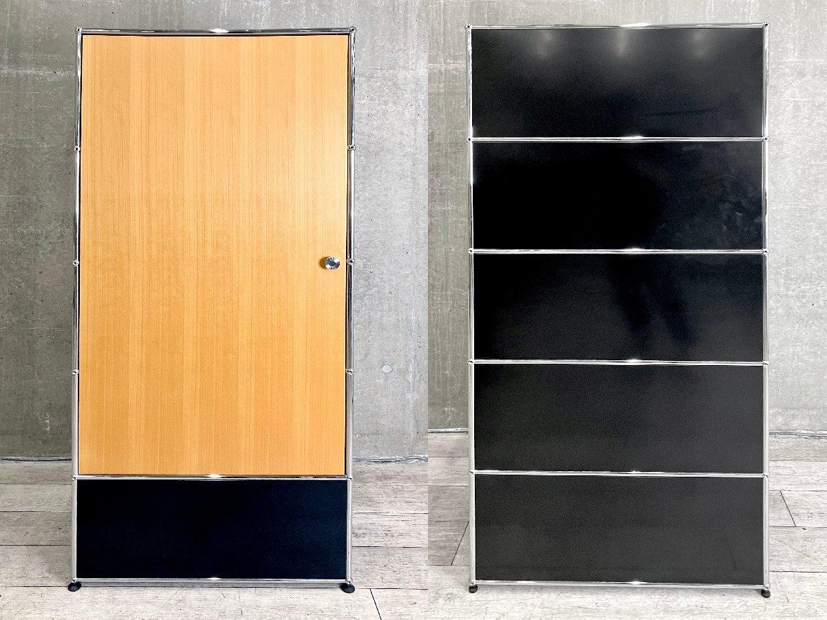 展示品■USM■ハラーシステム■サイドボード■キャビネット■3段2列■黒■55円 USMハラー キャビネット 2連3段 ブラック | 中古オフィス家具