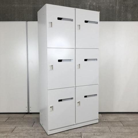 【中古】HSパーソナル  ウチダ（UCHIDA) 6人用パーソナルロッカー
