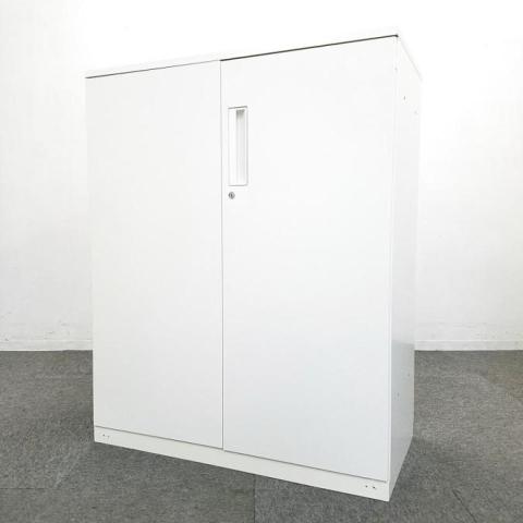 【使いやすさで選ぶならコレ！】■コクヨ　エディアシリーズ　両開き書庫　ホワイト天板付　■フラットで美しいデザインが人気！【KOKUYO　EDIA】