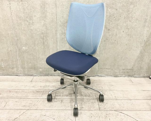 【中古】サブリナ C833BW 6543 オカムラ（okamura） 肘無ハイバックチェア