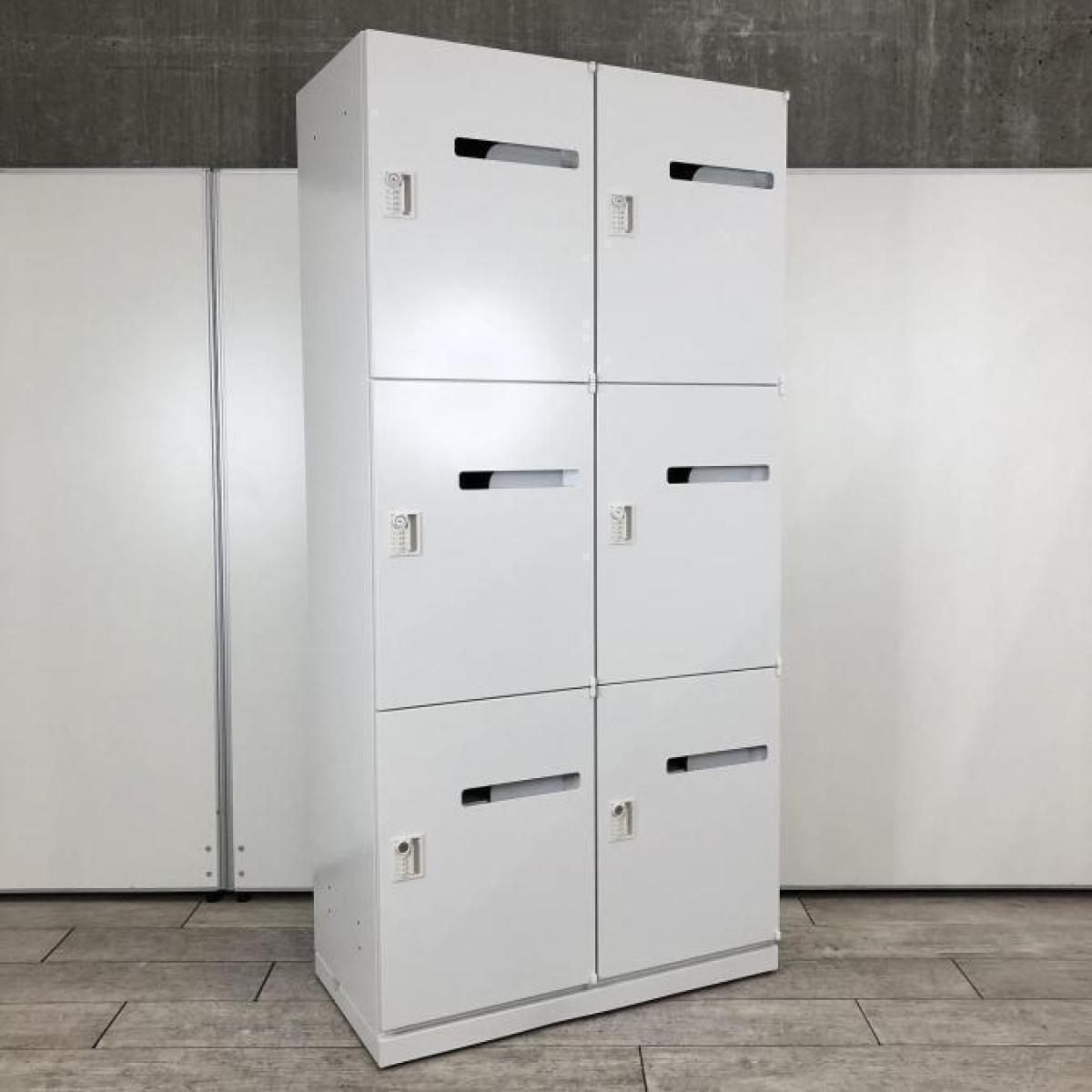 希少　ロッカー 書庫 セット 両開き書庫 6人用ロッカー シューズロッカー 備品庫