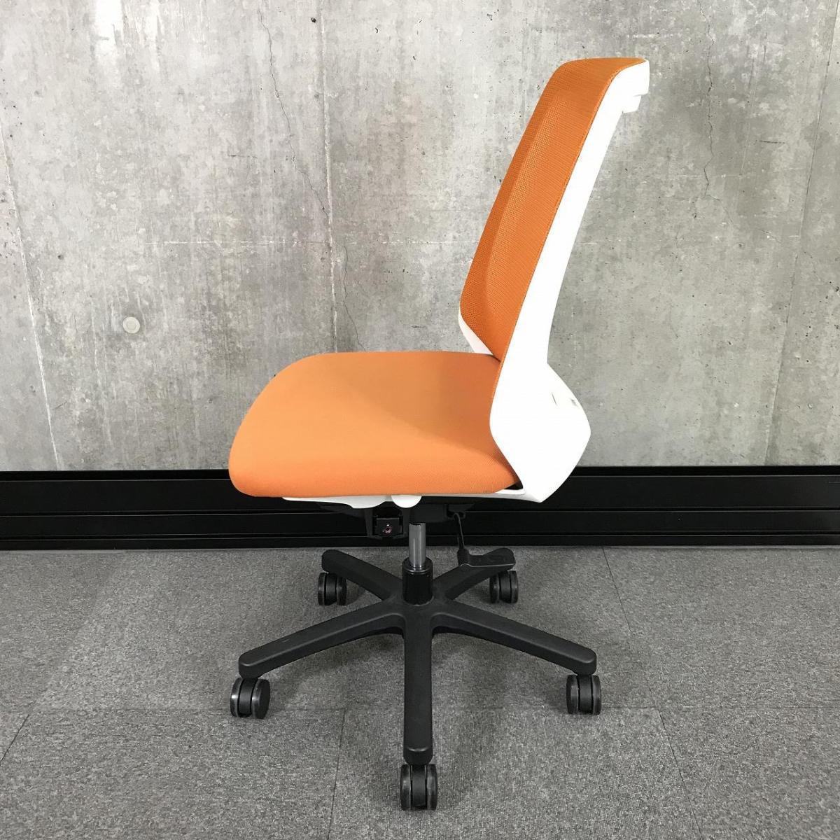 大割引 中古】ノナ KZ-330JB-W9D3 イトーキ/ITOKI 肘無ハイバックチェア 果物