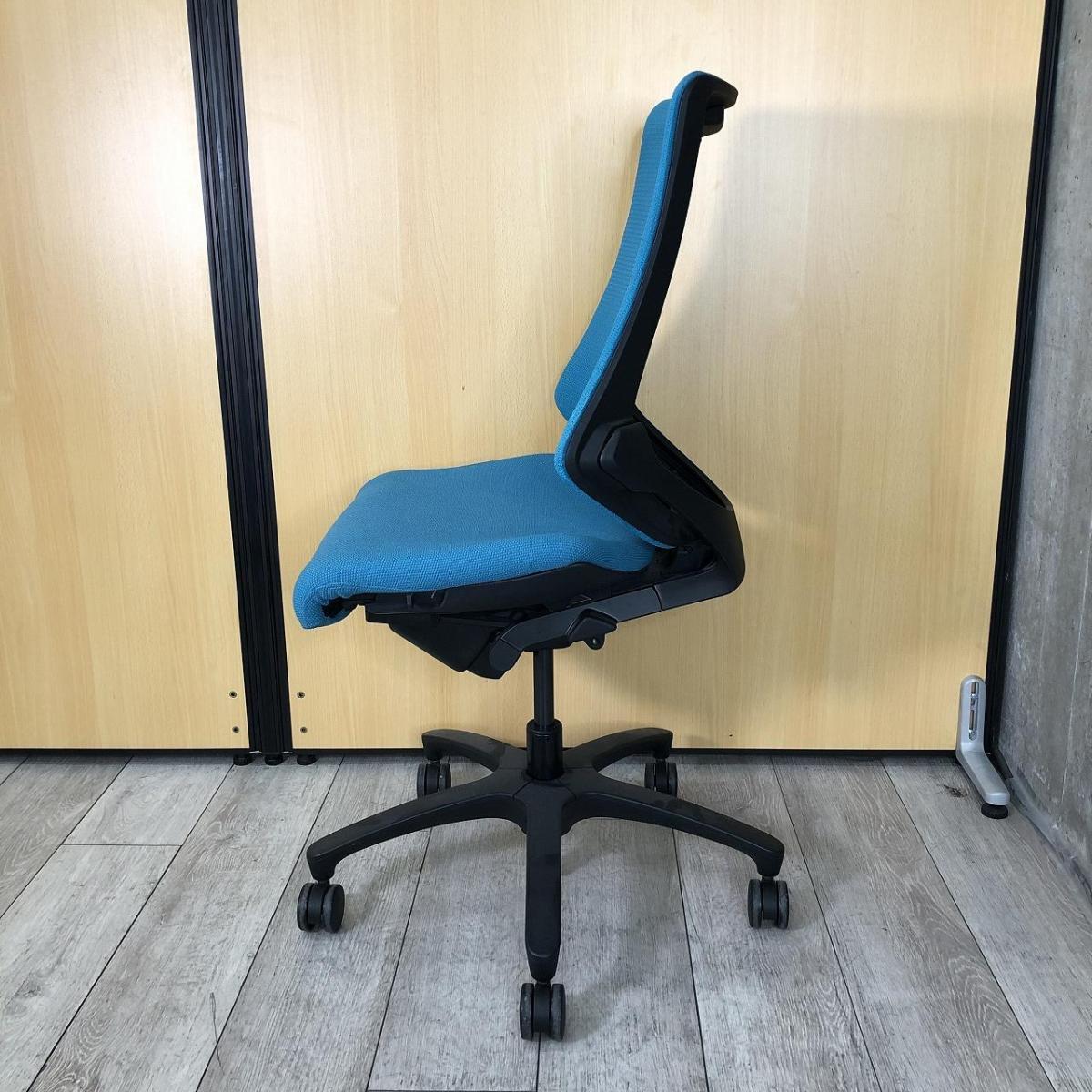 沸騰ブラドン 中古】エフメッシュ KF-370JB-T1A3 肘無 イトーキ/ITOKI デスクチェア