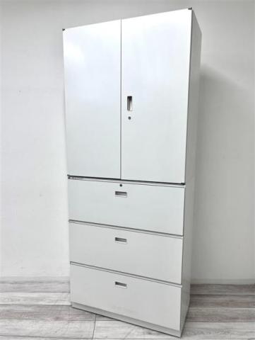 【中古】シンライン  イトーキ（ITOKI） ハイキャビネット／両開き＋3段ラテラル