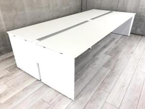 【関東倉庫在庫品】【コンパクトな奥行1200タイプ】フリーアドレスデスク/コクヨ/ワークヴィスタ/全長3200mm　オフィスバスターズ　梅田本店