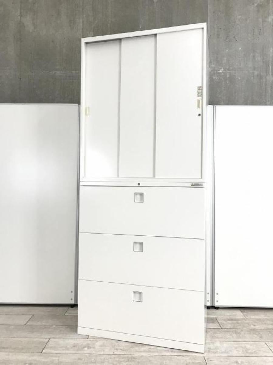 特別セーフ 中古】レクトライン オカムラ/okamura ハイキャビネット／その他 オフィス家具