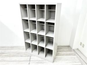 【定価約13万円】【1台で16人分収納可能なシューズボックス！】■イトーキ/HDK-1044AT　■オープンタイプ　■ニューグレー　■内２段