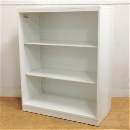 オープン書庫　コクヨ　エディア　ホワイト　天板付き　A4×3段分収納　さっと取り出せるのが便利な扉の無い仕様