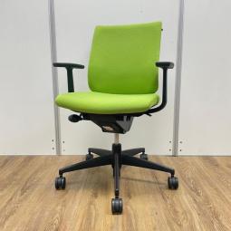 【法人様に人気！】コクヨ　ウィザード　ローバック　肘付　グリーン　パソコンチェア　事務　執務　中古　福岡　博多　天神　九州最大級