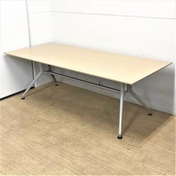 【在庫入替】国内メーカー製オシャレなテーブル入荷！イトーキ　DDD　ナチュラル天板　W2100　4本脚　【豊中倉庫在庫】