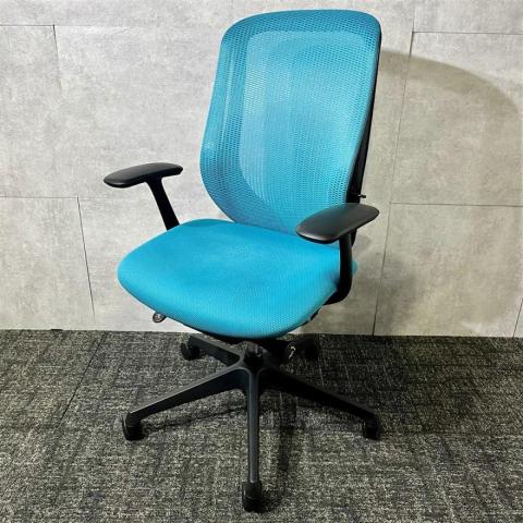 【中古】シルフィーメッシュ  オカムラ（okamura） 肘付ハイバックチェア