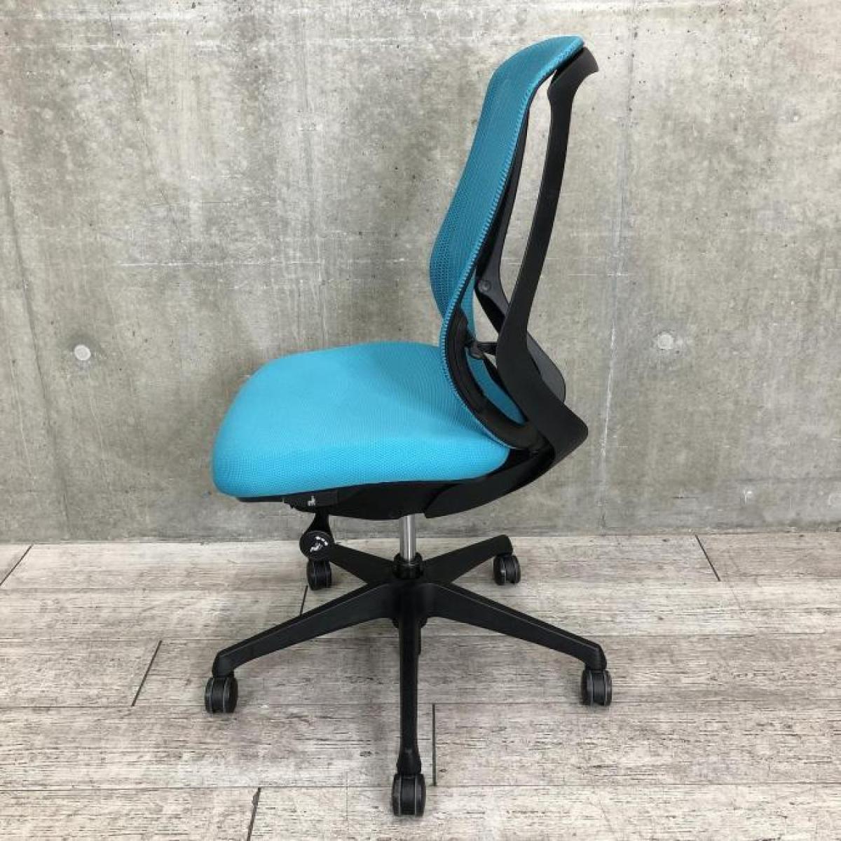 【超歓迎】 中古】シルフィーメッシュ 肘無ハイバック オカムラ/okamura 椅子