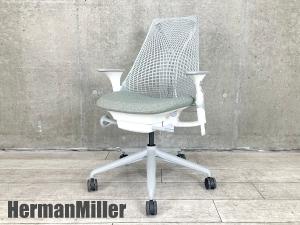 HermanMiller/ハーマンミラー セイルチェア 肘付 前傾機能付き フェザーグレー