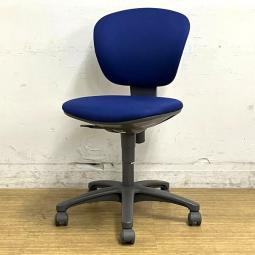 コクヨ　レグノチェア　肘無しローバックモデル　ブルー×グレーシェル　定番オフィスチェア　スタンダードな製品