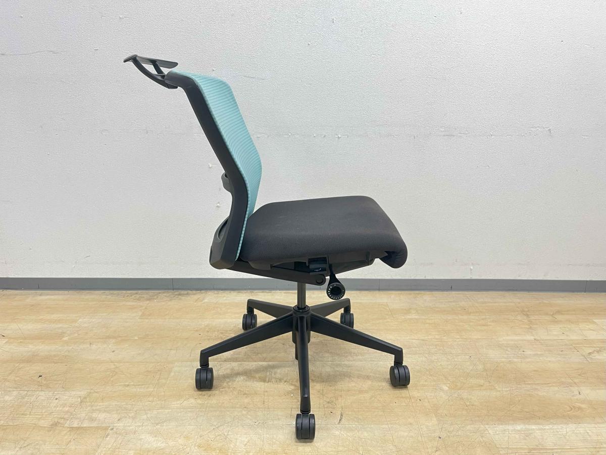 中古】エルフィ ELA2-00B ウチダ/UCHIDA 肘無ハイバックチェア