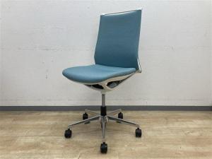 【会議用チェアとして評判】■オカムラ（okamura）　モードチェア　ミドルバックタイプ　肘無し　ミーティングチェア