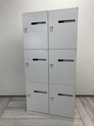 ■ウチダ（UCHIDA）　6人用パーソナルロッカー　モバイルロッカー　投函口付　■ダイヤル錠　■ホワイト　6人用ロッカー
〈岐阜・愛知・三重・静岡・福井〉