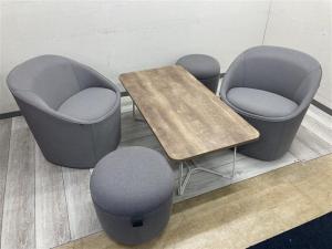【珍しい商品が入荷！】オカムラ製の商品で揃えた商談用セット一式商談用・応接室用・休憩室用・会議用・リフレッシュ・ミーティング用
〈岐阜・愛知・三重・静岡・福井〉