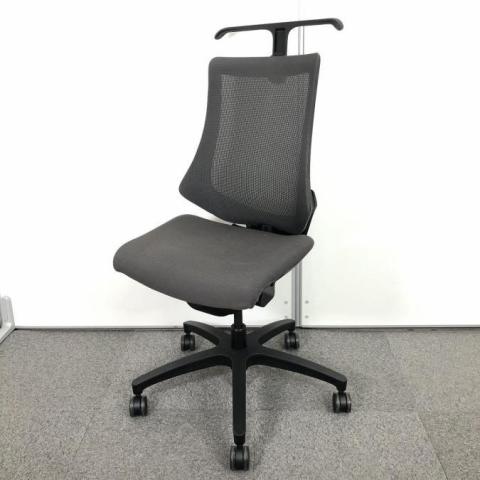 【中古】エフメッシュ KG-170JBH-T1W2 イトーキ（ITOKI） 肘無ハイバックチェア